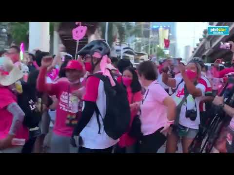 Sumilao farmers arrive at EDSA Shrine to show support for Leni-Kiko