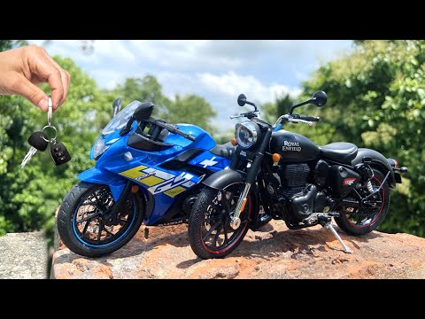 Most Realistic Scale 1:12 model Suzuki GSX-R1000 | royal enfield classic j1a | Die-Cast Collection