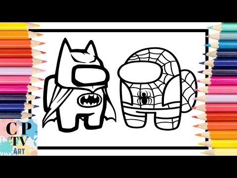 Among Us Coloring Pages/Spiderman vs Batman Coloring/Jim Yosef - Firefly [NCS Release]