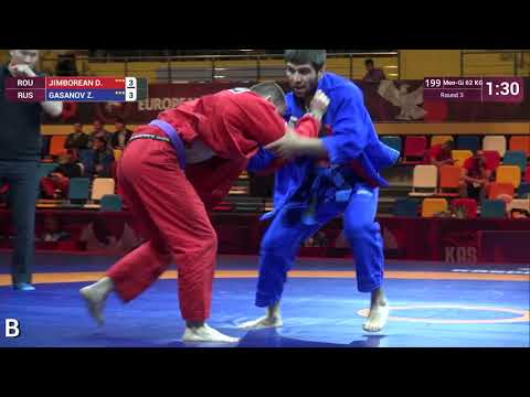 Round 3 Men-Gi - 62 kg: D. JIMBOREAN (ROU) v. Z. GASANOV (RUS)