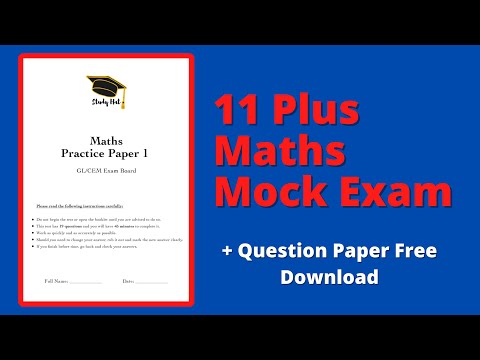 11+ Maths - Mock Exam Walkthrough