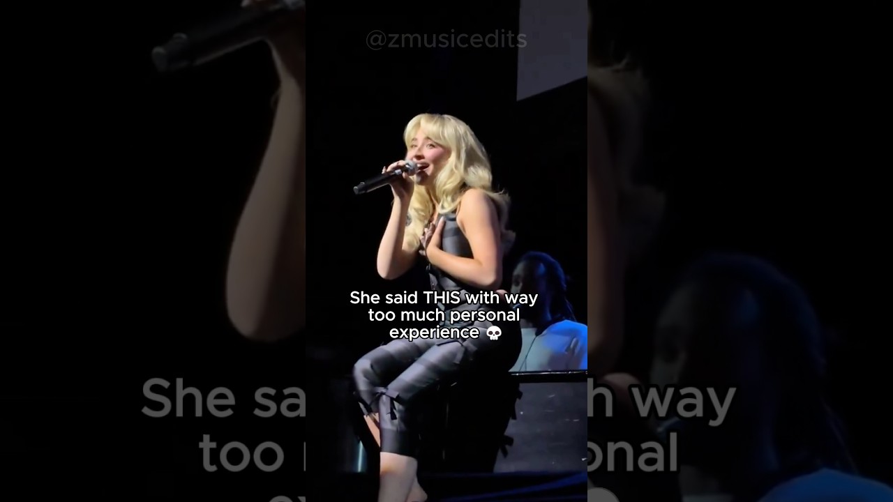 the way she smiled after saying it is ACTUALLY scary #sabrinacarpenter #shorts #shortnsweet