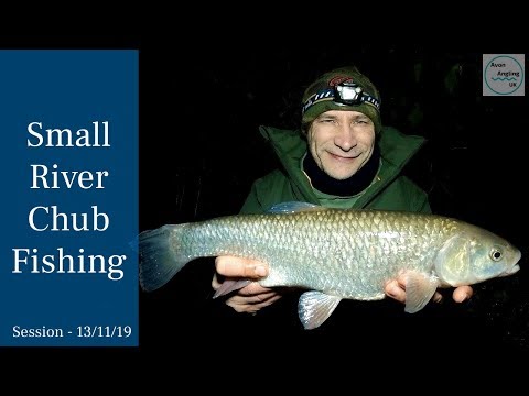 Chub Fishing  - Small River Fishing in Cold Brown Flood Water - 13/11/19 (Video 134)