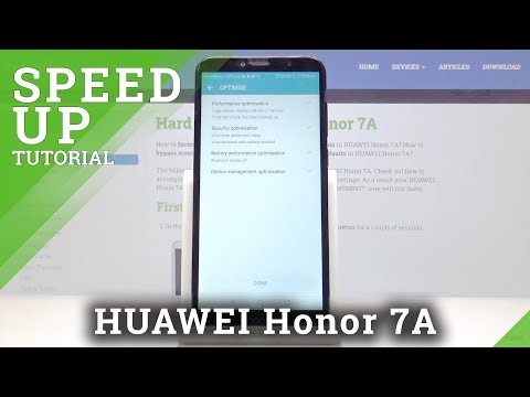 Speed Up HUAWEI Honor 7A – Optimization Process