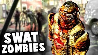 Unstoppable SWAT ZOMBIES Invade Our Fort! (Overkill&#39;s The Walking Dead Gameplay)
