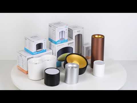 Видео Светильник Gauss Overhead накл цил 12W 920lm 4100K 170-240V IP20 79*100мм белый LED 1/30 Артикул: HD011 Видео Светильник Gauss Overhead накл цил 12W 920lm 4100K 170-240V IP20 79*100мм белый LED 1/30 Артикул: HD011