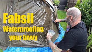 Waterproofing your bivvy using fabsil, carp fishing