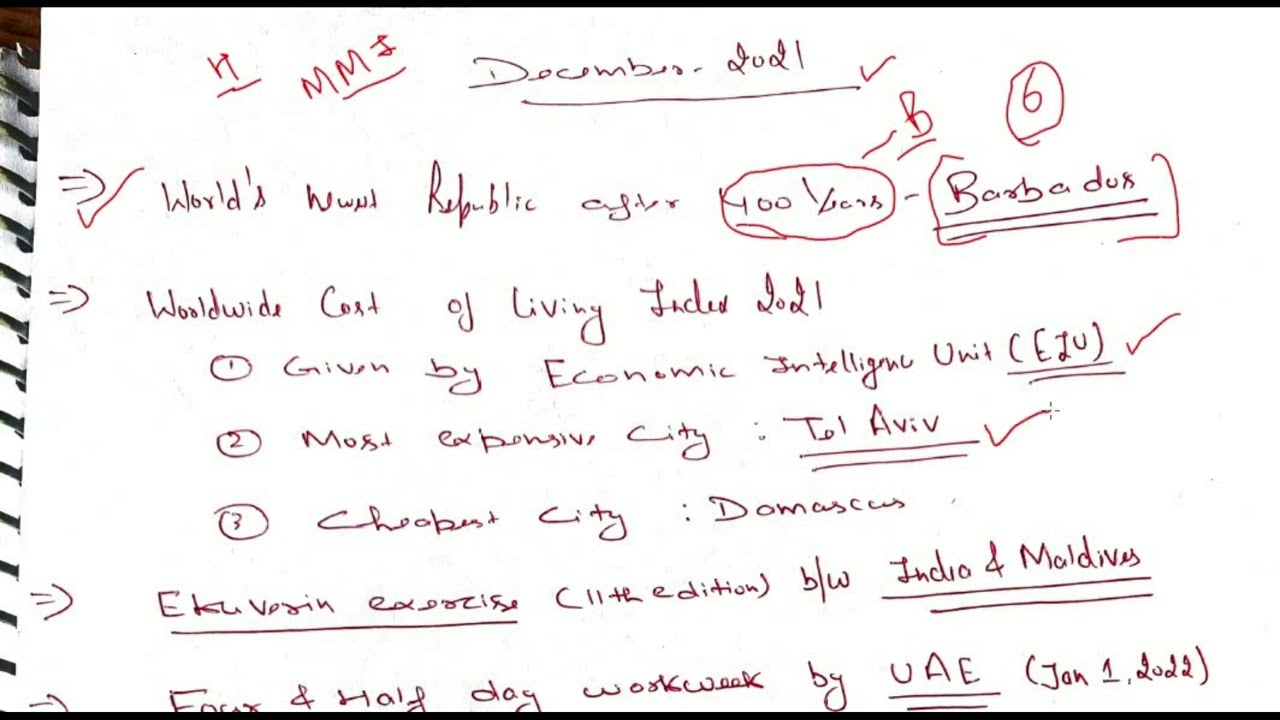 CURRENT AFFAIRS DECEMBER 2021 FOR HP NT,CLERK,JOA,TET