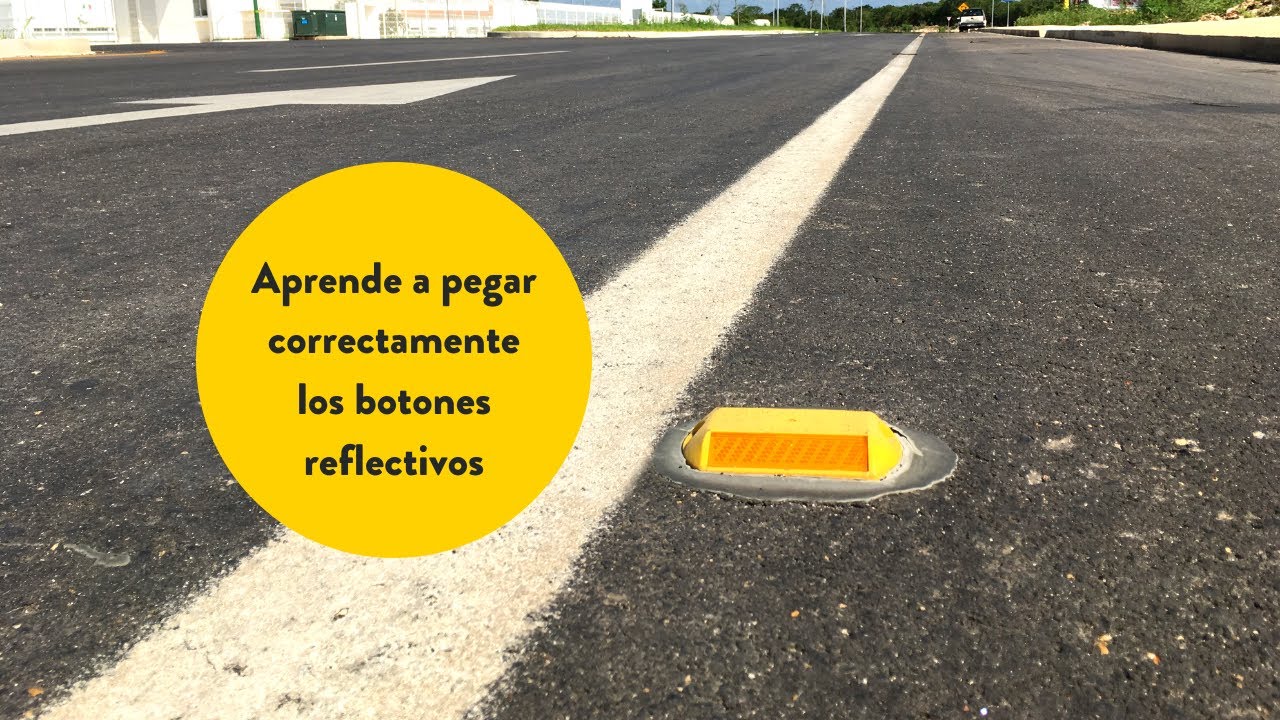 ¿Cómo instalar botones reflectivos