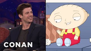 Grant Gustin Is Flattered By Stewie’s Crush On Him | CONAN on TBS video