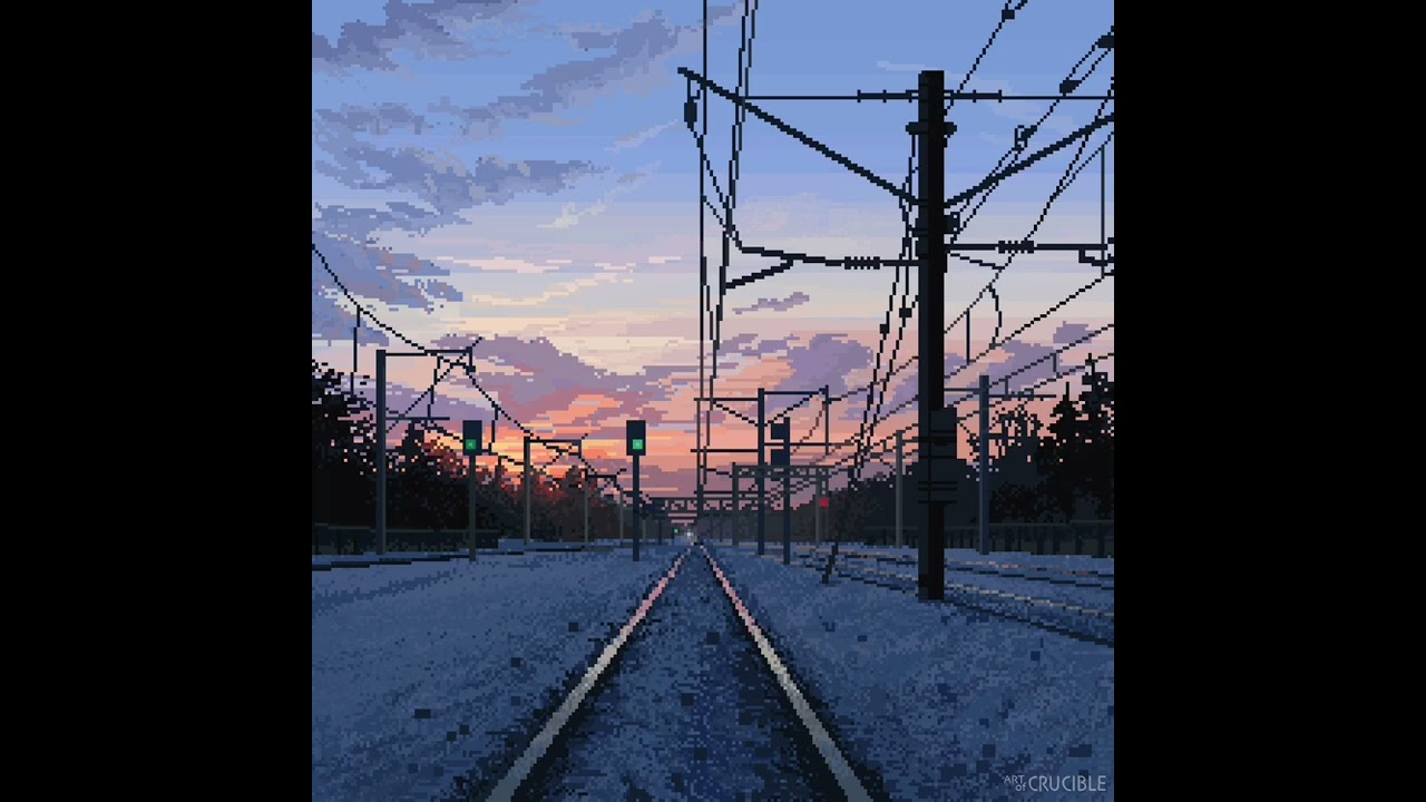 Winter road | Pixel art