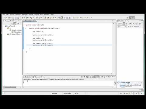 Java Tutorial German Teil 3 - Variablen am Beispiel von Int