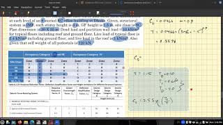 Calculating Base Shear due to Earthquake Load | Equivalent Static Method | BNBC 2020