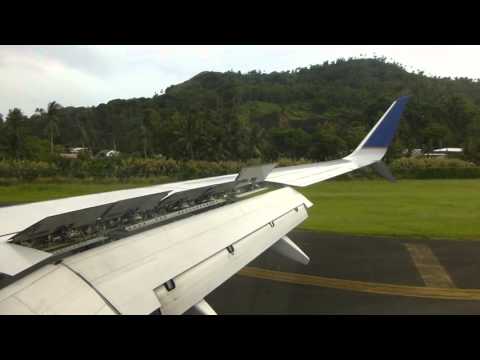Aterrissando em Chuuk/Truk em um B737 da United Airlines