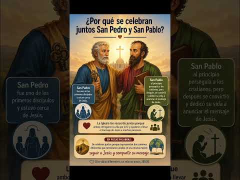 ¿Por qué se celebran JUNTOS San Pedro y San Pablo? #sanpedroysanpablo #reflexioncatolica