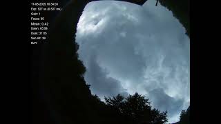 All sky camera capture from Teliucu Superior, Romania 2025-08-17