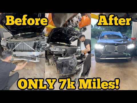 I rebuilt a totaled 2024 BMW X3!