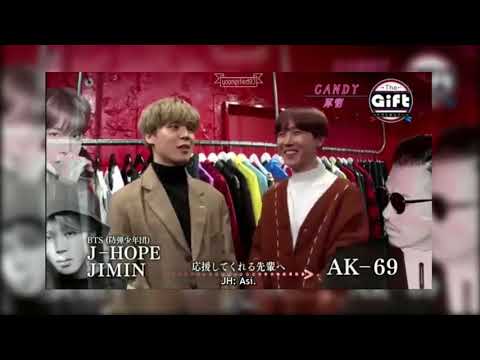 Sub español 180402 BTS J HOPE y JIMIN escogen un cpara AK 69 en Nippon TV