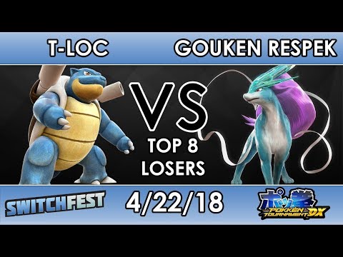 Switchfest -  T-Loc (Blastoise) VS Gouken Respek (Suicune) - Pokken  DX - Top 8 - Losers Side