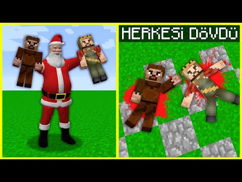 Primes -  SCARY SANTA CLAUS BEAT EVERYONE IN THE TOWN!  😱 - Minecraft RICH AND POOR LIFE