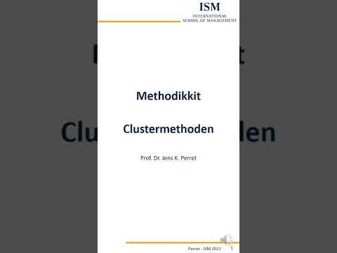 Methodikkit Statistik - Worin unterscheiden sich Standardclusteransätze?