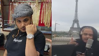 Nessly does crazy freestyle in front of the Eiffel tower