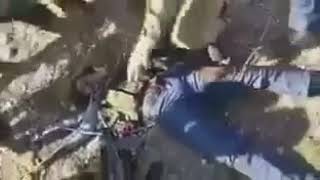 جثة المقاتلة بارين كوباني قبل التمثيل بها من قبل عناصر الجيش التركي والإسلاميين