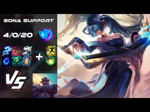 SUPPORT Sona vs Braum - NA Grandmaster Patch 25.S3.1