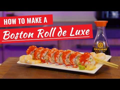 How to make BOSTON ROLL DE LUXE SUSHI? (7 minutes recipe)