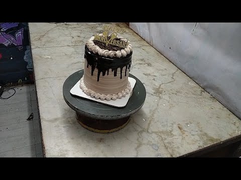 Chocolate Cake New Design | 1Kg Eggless Chocolate Cake Decorating | #pranshulcakes