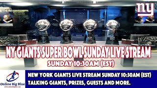 New York Giants Live Stream Sunday 10:30am (EST) Talking Giants, prizes, guests and more. video