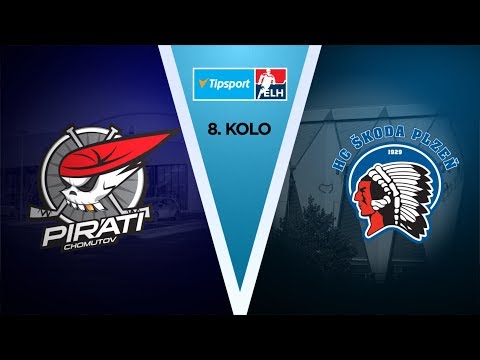 8. kolo TELH: Piráti Chomutov - HC Škoda Plzeň 1:4 sestřih