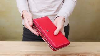 Гаманець жіночий ST Leather 18376 (SB71) червоний шкіряний