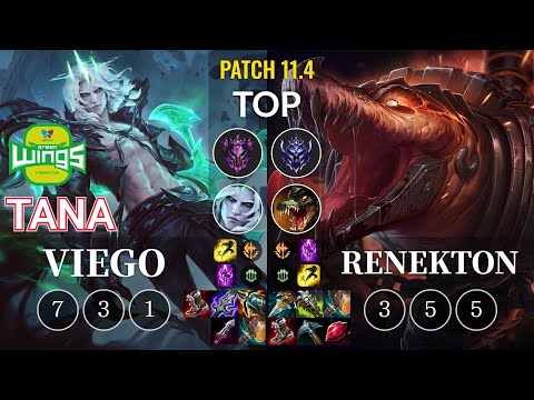 JAG TaNa Viego vs Renekton Top - KR Patch 11.4