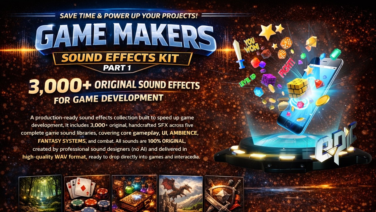 Game Makers Sound Effects Kit Part 1 | Epic Stock Media