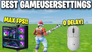 The BEST GameUserSettings Config for Fortnite! (MORE FPS + Less Input Delay)