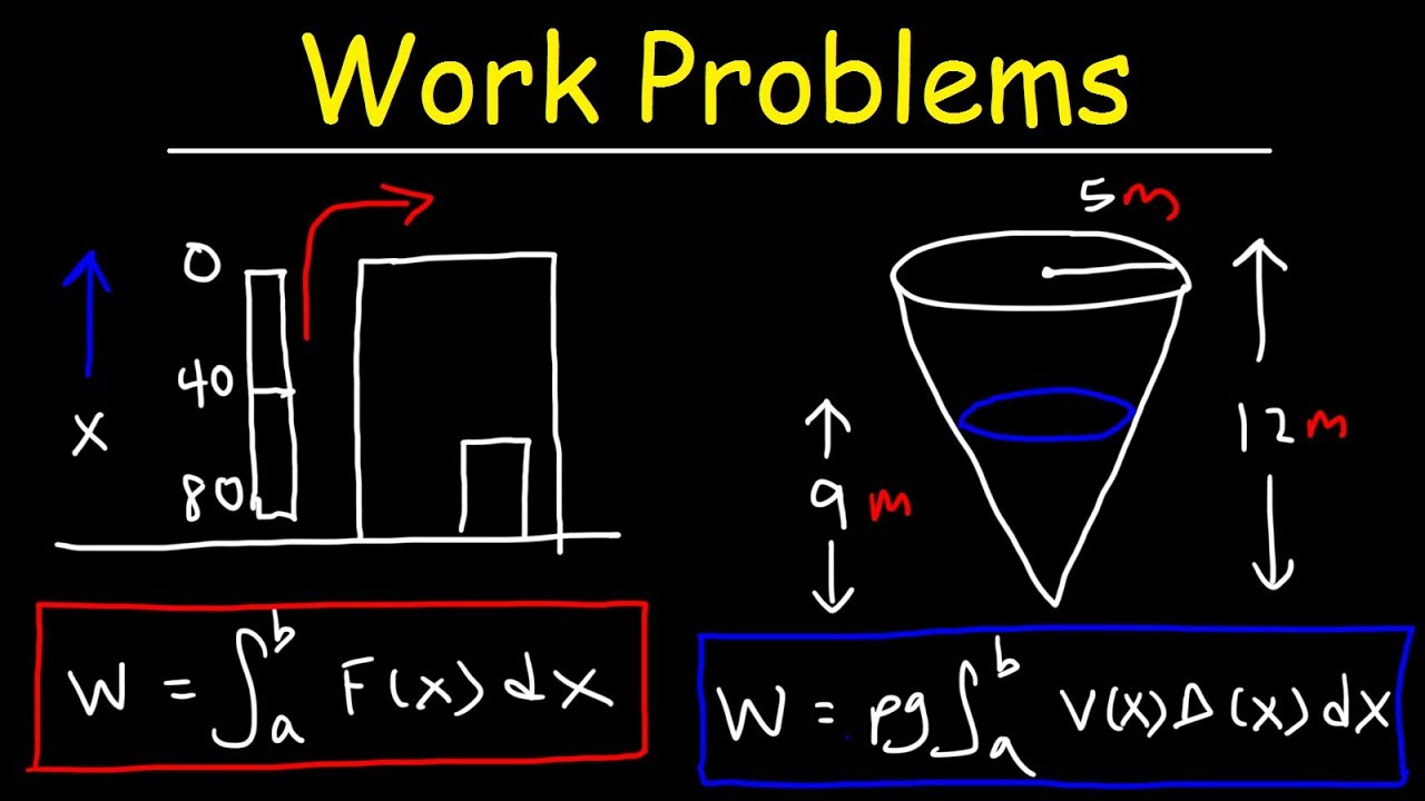 Work Problems - Calculus