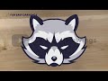 How To Draw A Raccoon Logo Easy Fun Easy Drawings FunEasyDrawings Raccoon Logo Esport