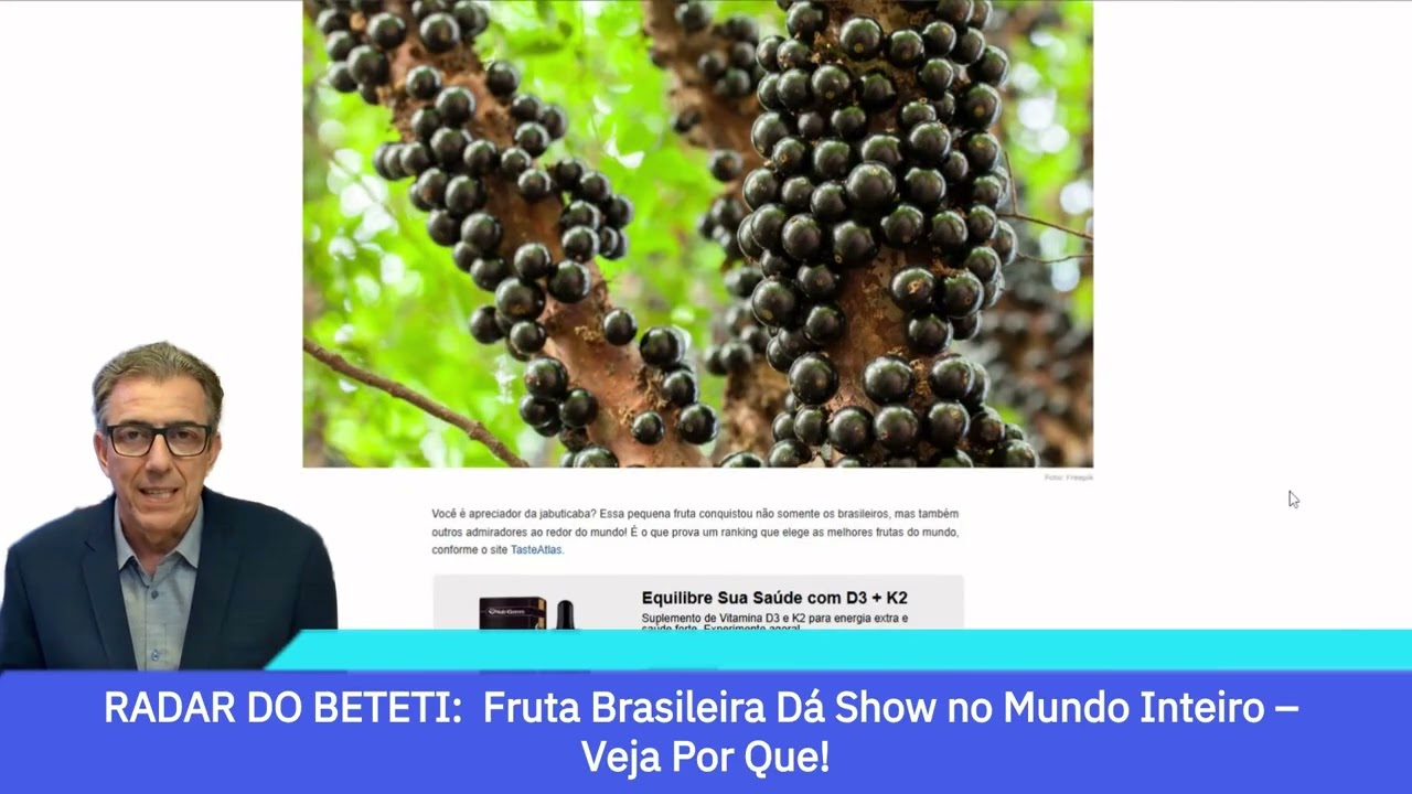Por que a Jabuticaba é eleita 2° melhor fruta do mundo?