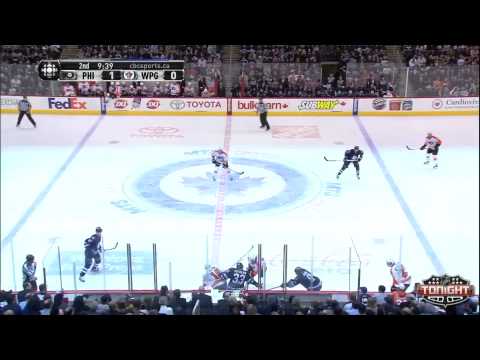 Jets vs Flyers Highlights 4/6/13