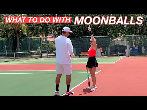 How to Beat a Moonballer as a Lower Level Rec Player | Tennis Lesson with Anna thumbnail