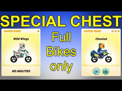 BikeRace SPECIAL CHEST opening | how to get WILD WINGS , Cheetah, Amulet Hog, High Tech, Gold Bike