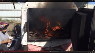 Gasification boiler burning tire