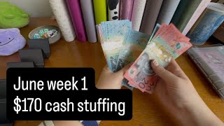 $170 June W1 2026 Cash Stuffing | Budget with Vee