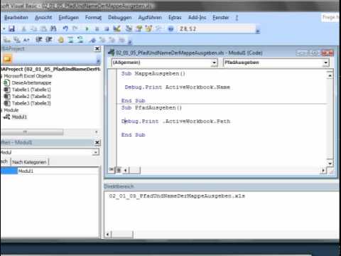 Speicherpfad der Mappe ausgeben - Excel VBA Episode 71