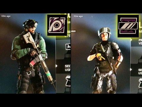 Rainbow Six Siege Mira & Jackal Character Models & Class Icons