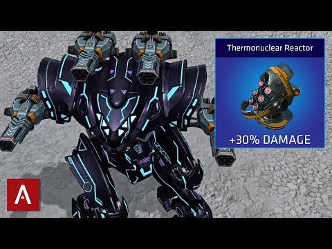 War Robots Spectre Storm - CRAZY DAMAGE with THREE MAXED OUT “Thermonuclear Reactors” / WR Gameplay