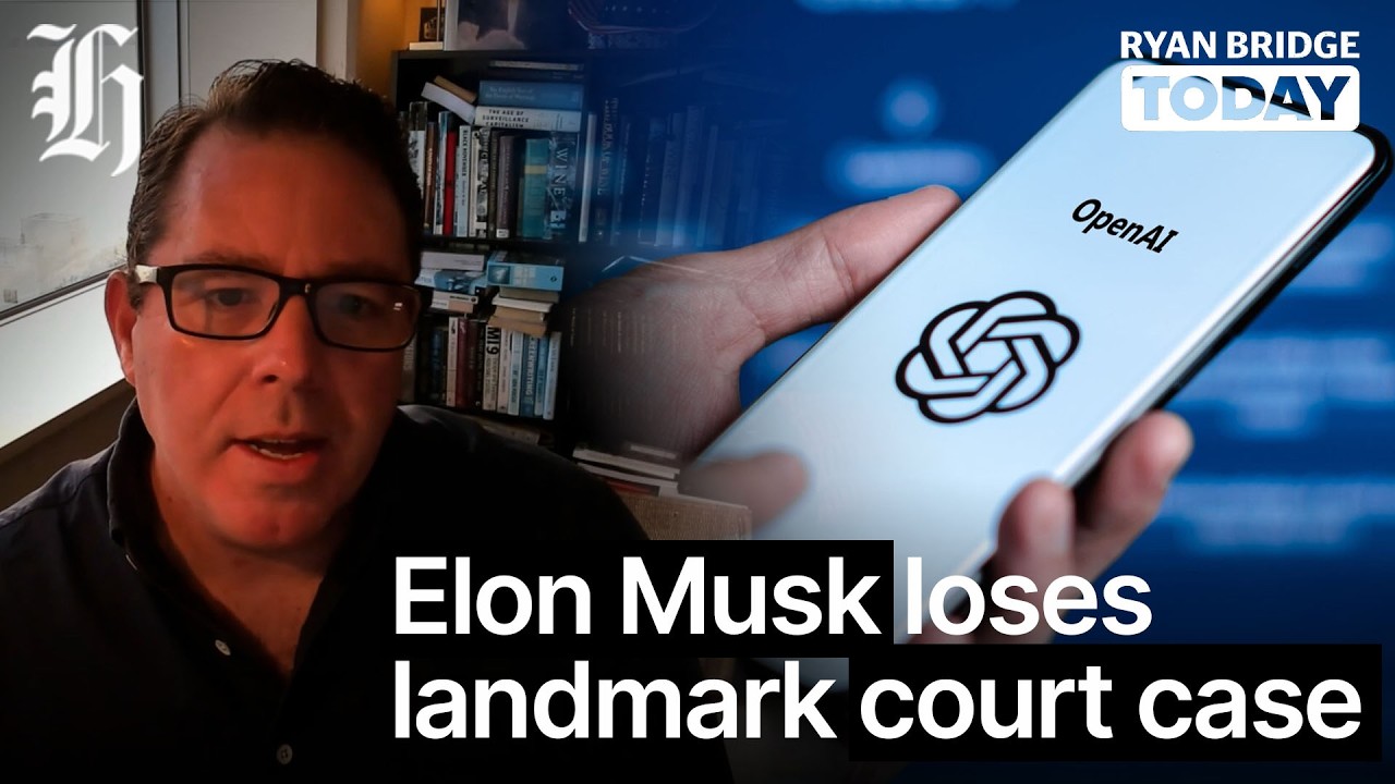 Elon Musk loses landmark court case against Open AI's Sam Altman | Ryan Bridge TODAY