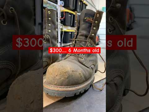 I HATE this about Leather Boots 🥾#construction #boots #trades