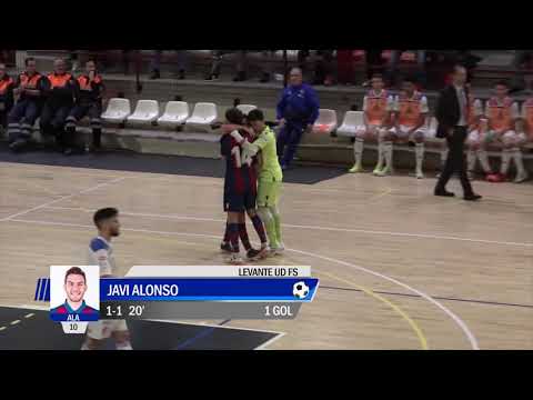 Gol Javi Alonso (1-1) Levante UD FS - Fútbol Emotion Zaragoza. J6, 1Div. LNFS